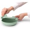 Brabantia Make & Take Lunch Bowl (Dark Gray) 100% Leakproof, Convenient Flat Design, Microwave & Freezer Safe, Pasta, Noodles, Meal Prep Container(Jade Green)