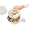 Brabantia Make & Take Lunch Bowl (Dark Gray) 100% Leakproof, Convenient Flat Design, Microwave & Freezer Safe, Pasta, Noodles, Meal Prep Container(Light Grey)