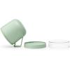 Brabantia Make & Take Soup Mug with Handle & Removable Clear Compartment for Toppings (Light Gray) 100% Leakproof, Microwave & Freezer Safe, Meal Prep Container (20 fl oz)(Jade Green)