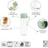Brabantia Make & Take Water Bottle with Fruit Sieve (Jade Green) 17 fl oz Travel Drinking Bottle with Handle/Belt Clip & Infuser, BPA-Free, Leakproof, Dishwasher Safe(Jade Green)