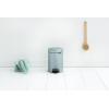 Brabantia New Icon Step Trash Can (0.8 Gal/Matt Black) Soft Closing Kitchen Garbage/Recycling Can with Removable Bucket(Metallic Mint)