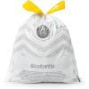 Brabantia PerfectFit Trash Bags (Size O/8 Gal) Thick Plastic Trash Can Liners with Drawstring Handles (40 Bags)(White – Code A)