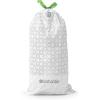 Brabantia PerfectFit Trash Bags (Size O/8 Gal) Thick Plastic Trash Can Liners with Drawstring Handles (40 Bags)(White – Code G)