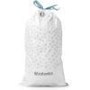 Brabantia PerfectFit Trash Bags (Size O/8 Gal) Thick Plastic Trash Can Liners with Drawstring Handles (40 Bags)(White – Code O)