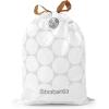 Brabantia PerfectFit Trash Bags (Size O/8 Gal) Thick Plastic Trash Can Liners with Drawstring Handles (40 Bags)(White – Code X)