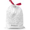 Brabantia PerfectFit Trash Bags (Size O/8 Gal) Thick Plastic Trash Can Liners with Drawstring Handles (40 Bags)(White – Code Y)