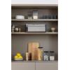 Brabantia Rectangular Fall Front Bread Box | Brilliant Steel | Large Metal Front Opening Bread Store for Kitchen Countertop | Flat Top for Extra Storage, Magnet Closing Lid | Fits 2 Loaves(Brilliant Steel)