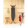 Brabantia Size B Ironing Board (49×15 in) 7 Height Options, Solid Steam Unit Rest Holder (Denim Black) Non-Slip Feet, Anti-Collapse Child Locks(Denim Black)