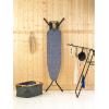 Brabantia Size B Ironing Board (49×15 in) 7 Height Options, Solid Steam Unit Rest Holder (Denim Black) Non-Slip Feet, Anti-Collapse Child Locks(Denim Blue)