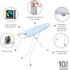 Brabantia Size B Ironing Board (49×15 in) 7 Height Options, Solid Steam Unit Rest Holder (Denim Black) Non-Slip Feet, Anti-Collapse Child Locks(Fresh Breeze)