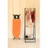 Brabantia Size B Ironing Board (49×15 in) 7 Height Options, Solid Steam Unit Rest Holder (Denim Black) Non-Slip Feet, Anti-Collapse Child Locks(Happy Glow)