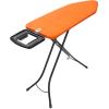 Brabantia Size B Ironing Board (49×15 in) 7 Height Options, Solid Steam Unit Rest Holder (Denim Black) Non-Slip Feet, Anti-Collapse Child Locks(Happy Glow)