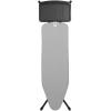 Brabantia Size B Ironing Board (49×15 in) 7 Height Options, Solid Steam Unit Rest Holder (Denim Black) Non-Slip Feet, Anti-Collapse Child Locks(Metalized)