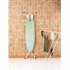 Brabantia Size B Ironing Board (49×15 in) 7 Height Options, Solid Steam Unit Rest Holder (Denim Black) Non-Slip Feet, Anti-Collapse Child Locks(Soothing Sea)