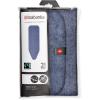 Brabantia Size D (53 x 18 in) Replacement Ironing Board Cover with Thick Foam & Felt Padding (Denim Black) Easy-Fit, 100% Cotton(Denim Blue)