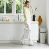 Brabantia Sort & Go Kitchen Countertop Food Scraps Compost Bin | XS / 1.6 Gal / 6L | Light Gray | Removable Stay-Open Lid, Carry Handle, Easy-Clean Recycling Box | Wall-Mounting Bracket Included(Gray)