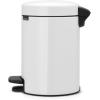 Brabantia Step-On XS Trash Can | Metallic Gold | 0.8 Gallon / 3L | Bathroom, Bedroom, Office Trash Can with Light Pedal Opening, Handle & Removable Inner Bucket | 6.6 x 9.3 x 10.4 | + Trash Bags(White)