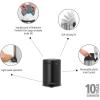 Brabantia Step-On XS Trash Can | Metallic Gold | 0.8 Gallon / 3L | Bathroom, Bedroom, Office Trash Can with Light Pedal Opening, Handle & Removable Inner Bucket | 6.6 x 9.3 x 10.4 | + Trash Bags(Matt Black)