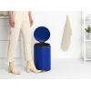 Brabantia Step-On XS Trash Can | Metallic Gold | 0.8 Gallon / 3L | Bathroom, Bedroom, Office Trash Can with Light Pedal Opening, Handle & Removable Inner Bucket | 6.6 x 9.3 x 10.4 | + Trash Bags(Mineral Powerful Blue)