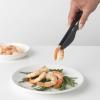 Brabantia Tasty+ Precision Tongs (Granite Gray) Non-Stick, Heat-Resistant, Dishwasher-Safe Nylon Serving, Grilling Cooking Tongs