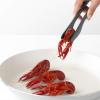 Brabantia Tasty+ Precision Tongs (Granite Gray) Non-Stick, Heat-Resistant, Dishwasher-Safe Nylon Serving, Grilling Cooking Tongs