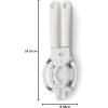 Brabantia Tasty+ Universal Can, Jar, Bottle Opener (Light Grey) Easy to use, Unscrews Small or Large Caps, Tops Lids(One Size)