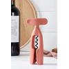 Brabantia Tasty+ Wine Bottle Opener Corkscrew (Dark Gray) Easy To Use, Safe Enclosed Spiral, Extra Large Turning Handle(Terracotta Pink)