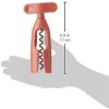 Brabantia Tasty+ Wine Bottle Opener Corkscrew (Dark Gray) Easy To Use, Safe Enclosed Spiral, Extra Large Turning Handle(Terracotta Pink)