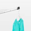 Brabantia Topspinner Outdoor 4 Arm Spinning Clothesline (164 ft/Ø 1.8″) Rotating, Folding Clothes Drying Rack + Concrete Ground Tube (Gray)(Gray)