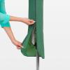 Brabantia Topspinner Outdoor 4 Arm Spinning Clothesline (164 ft/Ø 1.8″) Rotating, Folding Clothes Drying Rack + Concrete Ground Tube (Gray)(Gray)