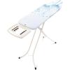 Brabantia – Ironing Board B – Solid Steam Iron Rest – Adjustable Height – Non-Slip Rubber Feet – 100% Fairtrade Cotton Cover with Foam Padding – Foldable – Metallized – Size B (49 x 15 in)(Cotton Flower)