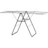 Brabantia HangOn Clothes Drying Rack | 82ft (25m) | White | Large Indoor Clothes Airer Laundry Stand with 2 Fold-Out Wings & Hanger Hooks, Folds Flat | Fits 2 Full Loads(Matt Black)