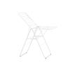Brabantia HangOn Clothes Drying Rack | 82ft (25m) | White | Large Indoor Clothes Airer Laundry Stand with 2 Fold-Out Wings & Hanger Hooks, Folds Flat | Fits 2 Full Loads(Fresh White)