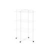 Brabantia HangOn Tower Clothes Drying Rack with Wheels | 76ft (23m) | White | Tall 3-Tier Indoor Clothes Airer with Adjustable Shelves for Towels, Folds Flat to Save Space | Fits 2+ Full Loads(White)
