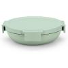 Brabantia Make & Take Lunch Bowl (Dark Gray) 100% Leakproof, Convenient Flat Design, Microwave & Freezer Safe, Pasta, Noodles, Meal Prep Container(Jade Green)