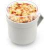 Brabantia Make & Take Soup Mug with Handle & Removable Clear Compartment for Toppings (Light Gray) 100% Leakproof, Microwave & Freezer Safe, Meal Prep Container (20 fl oz)(Light Gray)