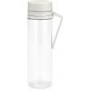 Brabantia Make & Take Water Bottle with Fruit Sieve (Jade Green) 17 fl oz Travel Drinking Bottle with Handle/Belt Clip & Infuser, BPA-Free, Leakproof, Dishwasher Safe(Light Gray)