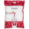 Brabantia PerfectFit Trash Bags (Size O/8 Gal) Thick Plastic Trash Can Liners with Drawstring Handles (40 Bags)(White – Code Y)