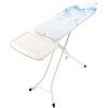 Brabantia Size B Ironing Board (49×15 in) 7 Height Options, Solid Steam Unit Rest Holder (Denim Black) Non-Slip Feet, Anti-Collapse Child Locks(Cotton Flower)