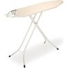 Brabantia Size B Ironing Board (49×15 in) 7 Height Options, Solid Steam Unit Rest Holder (Denim Black) Non-Slip Feet, Anti-Collapse Child Locks(Ecru)