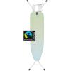 Brabantia Size B Ironing Board (49×15 in) 7 Height Options, Solid Steam Unit Rest Holder (Denim Black) Non-Slip Feet, Anti-Collapse Child Locks(Soothing Sea)