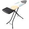 Brabantia Size B Ironing Board (49×15 in) 7 Height Options, Solid Steam Unit Rest Holder (Denim Black) Non-Slip Feet, Anti-Collapse Child Locks(Spring Bubbles)