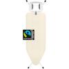Brabantia Size C Ironing Board (49×18 in) 7 Height Options, Solid Steam Iron Rest Holder (Ecru) Non-Slip Feet, Anti-Collapse Child Locks(Ecru)