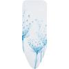 Brabantia Size D (53 x 18 in) Replacement Ironing Board Cover with Thick Foam & Felt Padding (Denim Black) Easy-Fit, 100% Cotton(Tropical Leaves)