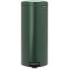 Brabantia Step-On XS Trash Can | Metallic Gold | 0.8 Gallon / 3L | Bathroom, Bedroom, Office Trash Can with Light Pedal Opening, Handle & Removable Inner Bucket | 6.6 x 9.3 x 10.4 | + Trash Bags(Pine Green)