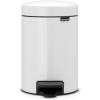 Brabantia Step-On XS Trash Can | Metallic Gold | 0.8 Gallon / 3L | Bathroom, Bedroom, Office Trash Can with Light Pedal Opening, Handle & Removable Inner Bucket | 6.6 x 9.3 x 10.4 | + Trash Bags(White)