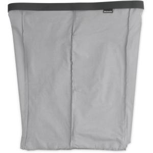 Brabantia – Bo Laundry Hamper Bag 2 x 12 Gal – Replacement Bag for Bo Laundry Hamper – Dual Compartments for Easy Sorting – Portable & Hygienic – Cotton Bag with Velcro Closing – Gray(2 x 12 Gal Compartments)