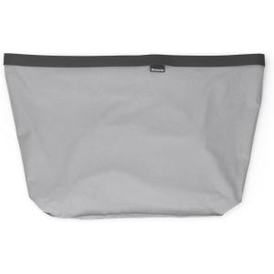 Brabantia – Bo Laundry Hamper Bag 2 x 12 Gal – Replacement Bag for Bo Laundry Hamper – Dual Compartments for Easy Sorting – Portable & Hygienic – Cotton Bag with Velcro Closing – Gray(1 x 16 Gal Compartment)