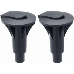 Brabantia – Concrete Tube Plastic – Clothes Drying Rack Accessories – Closable Cap – Ground – Weather-Resistant Plastic – for Topspinner and Lift-O-Matic – Black – Size 2 – Ø 45mm Pole(1.97″ / 50mm (Pack of 2))