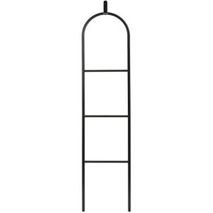 Brabantia – Linn Dressboy – Multi Purpose Clothes Stand – Hanging, Airing, or Drying – with Hook for Hanging – Compact Clothes Airer – Rail for Clothing or Towels – Home Accessory – White(Matt Black)